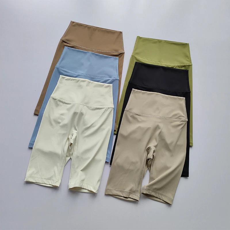 Gaoshi-Shorts de sport taille haute pour femmes, capris de yoga, de course à pied, de fitness, à séc