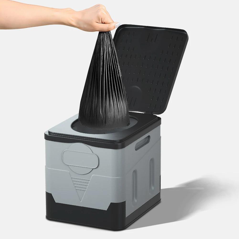 Sac à déchets pliable pour toilettes d'extérieur, pochette à déchets jetable portable, respectueuse