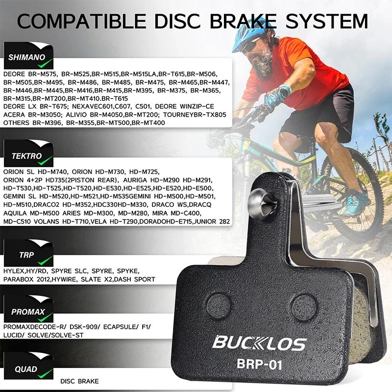 BUCKKubFit-Plaquettes de frein à disque de vélo en résine, B01S, MT200, Safe45, M575, Safe75, 40, 30