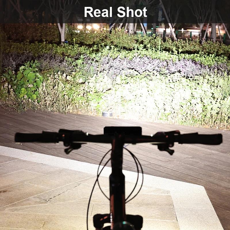 TouCloud – lumière avant de vélo 10000mAh, batterie externe, lampe de poche étanche, chargeur USB, a