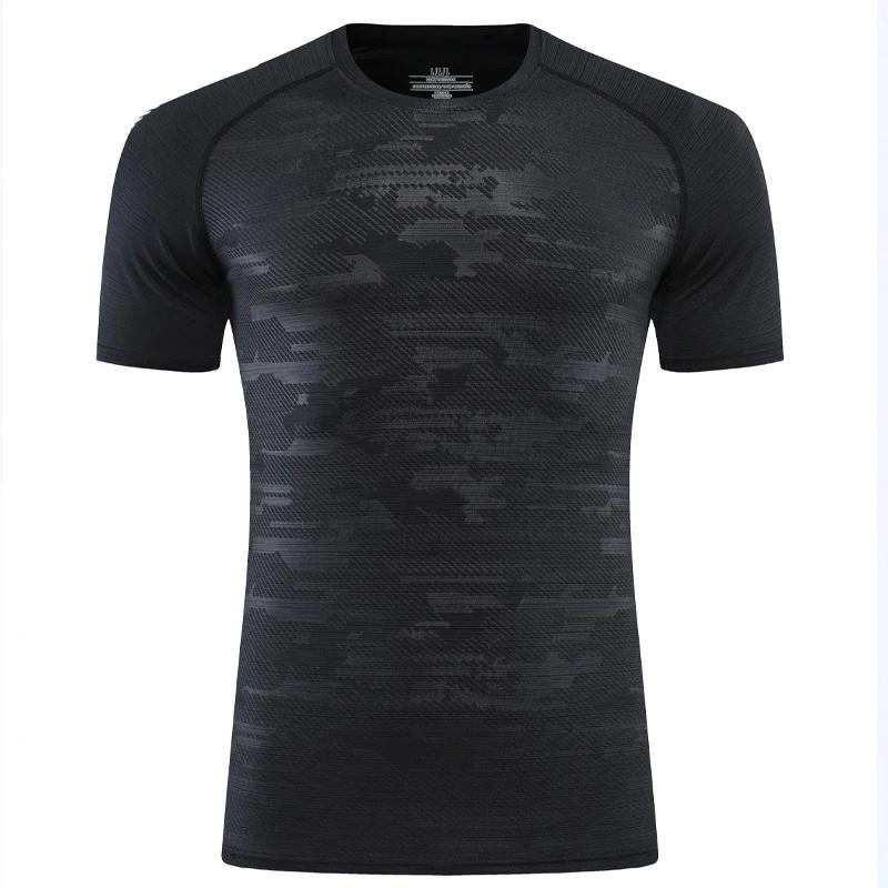 T-shirt de Sport à manches courtes pour homme, séchage rapide, respirant, pour entraînement, course