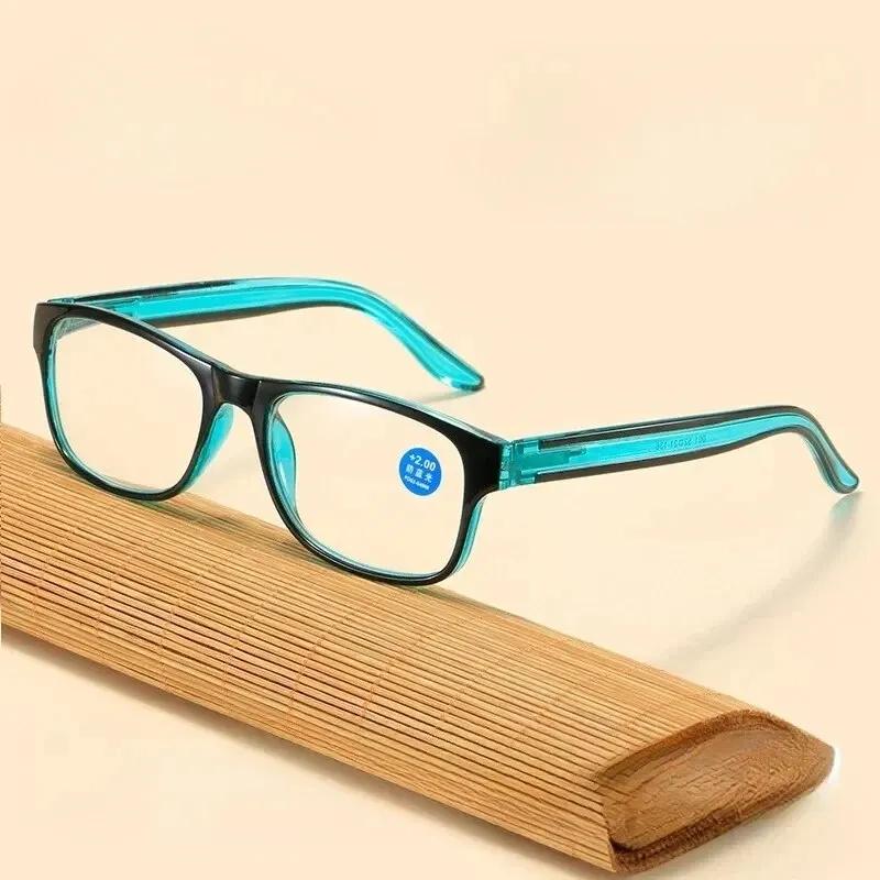 Lunettes de lecture Anti-lumière bleue pour femmes et hommes, verres carrés transparents pour ordina