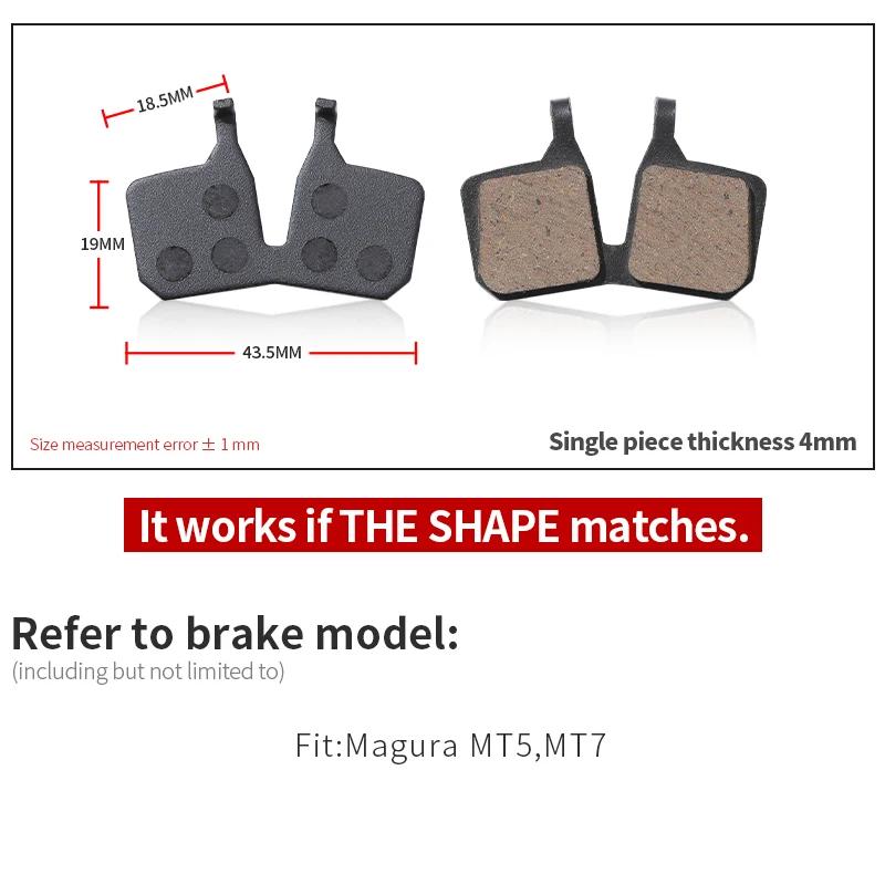 Plaquettes de frein à disque en métal adaptées à Magura MT5, MT7, accessoires de vélo de montagne, v