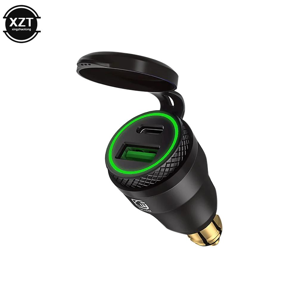 Chargeur étanche pour moto 30W QC3.0 USB type C PD, adaptateur d'alimentation Hella DIN, prise rapid