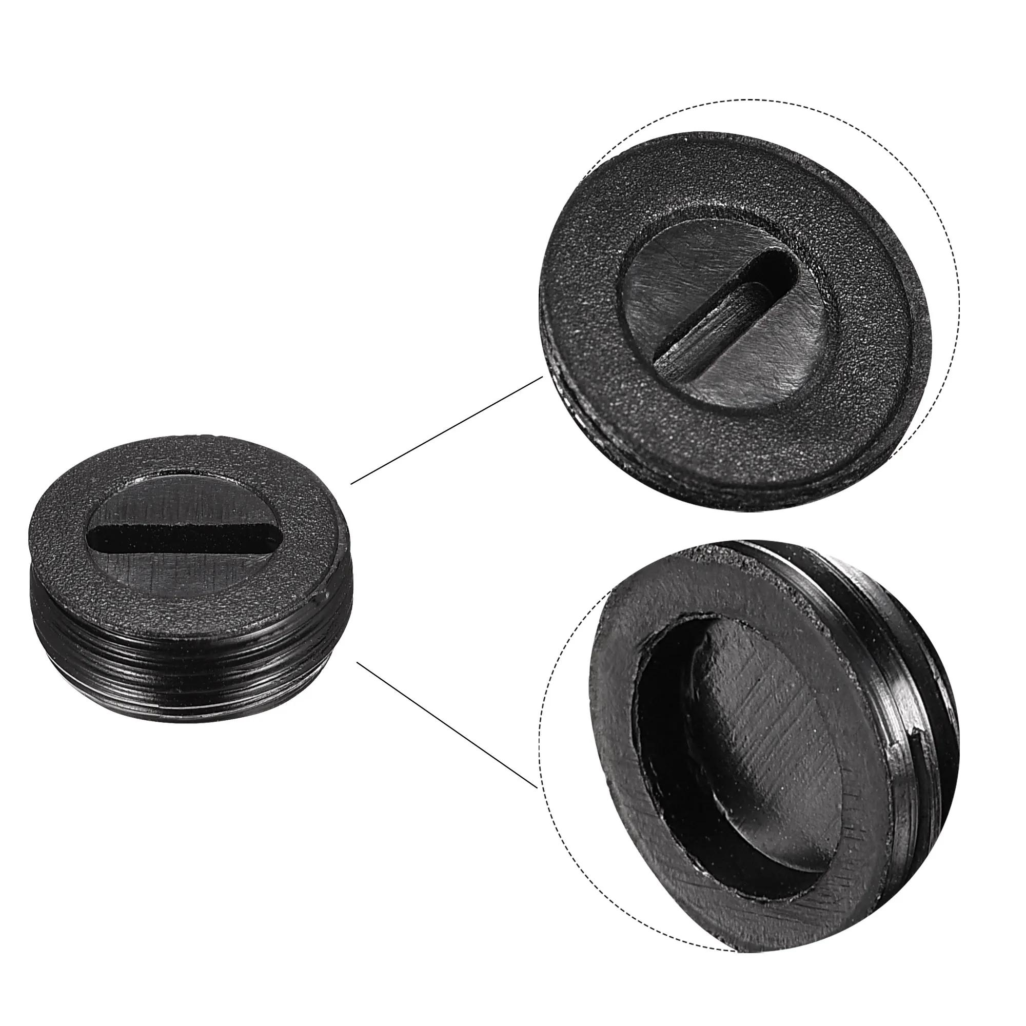 Bouchons de support de brosse en carbone à vis en plastique noir, boîtier Dia 10mm/12mm/13mm/14mm/15