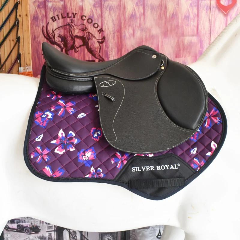 Nappe de selle pour chevaux, coussinets de selle anglais, équipement d'équitation