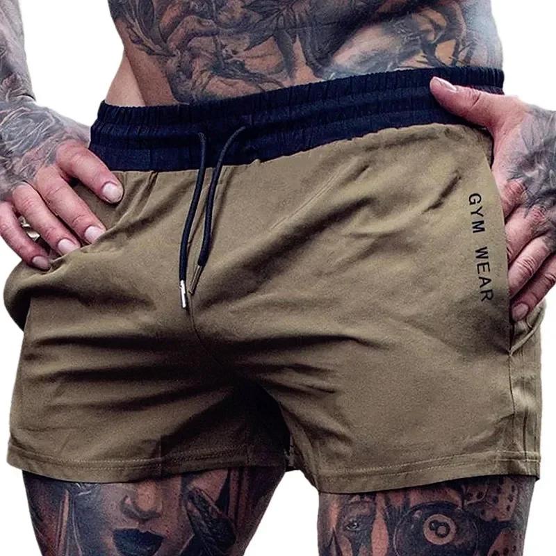 Shorts de sport tissés pour hommes, collection été 2026 – Pantalons de survêtement fins et tendance