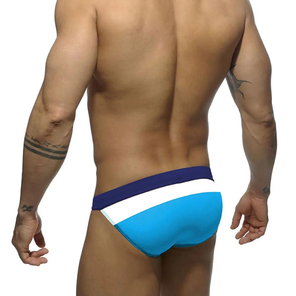 Slip Sexy maillot de bain Bikini serré extensible maillot de bain hommes marque Surf été plage panta