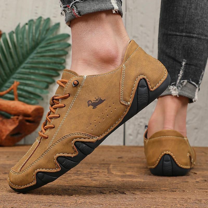 Mocassins homme marque de mode semelles souples - Chaussures confortables pour marche et conduite