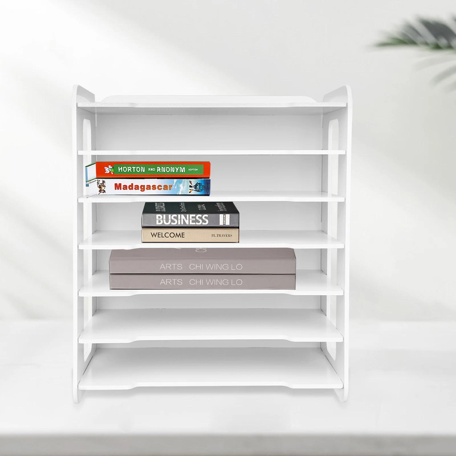 Boîte de Rangement Horizontale en PVC à 7 Couches, Grand Espace de Stockage, pour le Bureau et la Ma