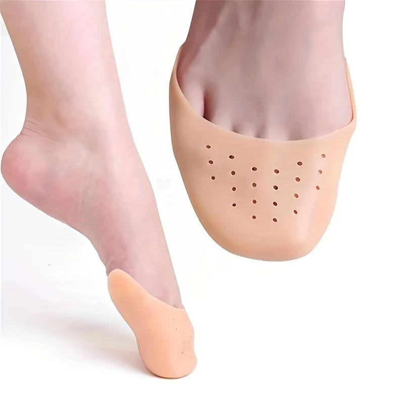 1 paire d'embouts d'orteils en Gel doux, coussinets de chaussures d'athlète de danse de Ballet, cous