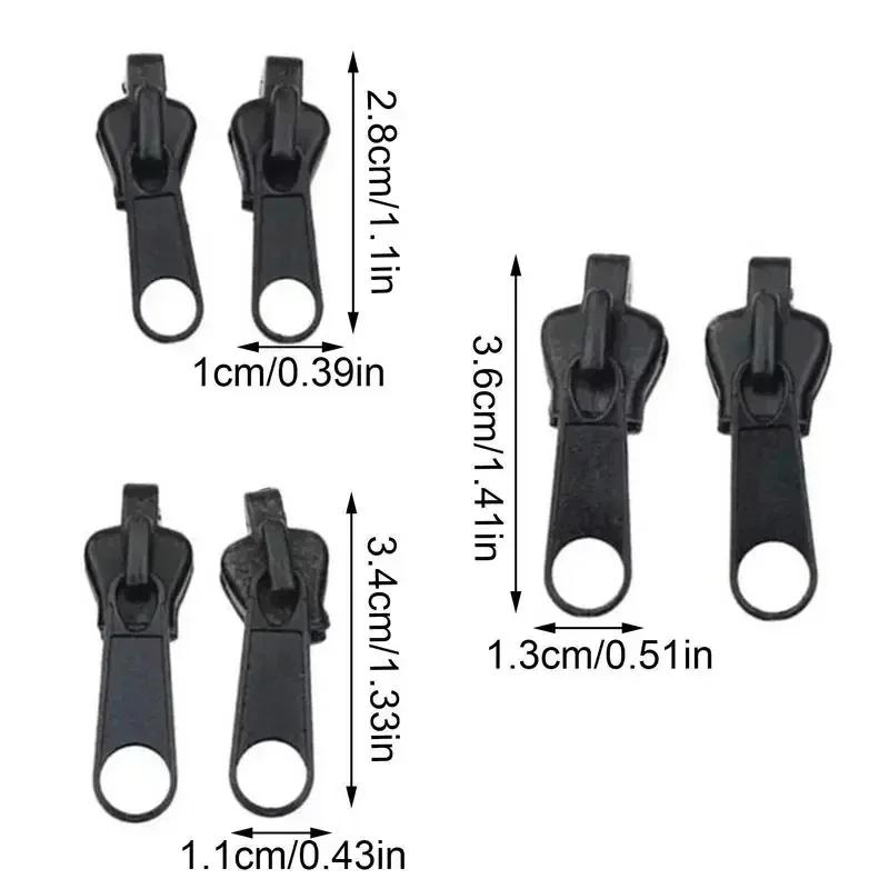 Kit de réparation de fermeture éclair universelle, 3 tailles, remplacement de curseur de fermeture é