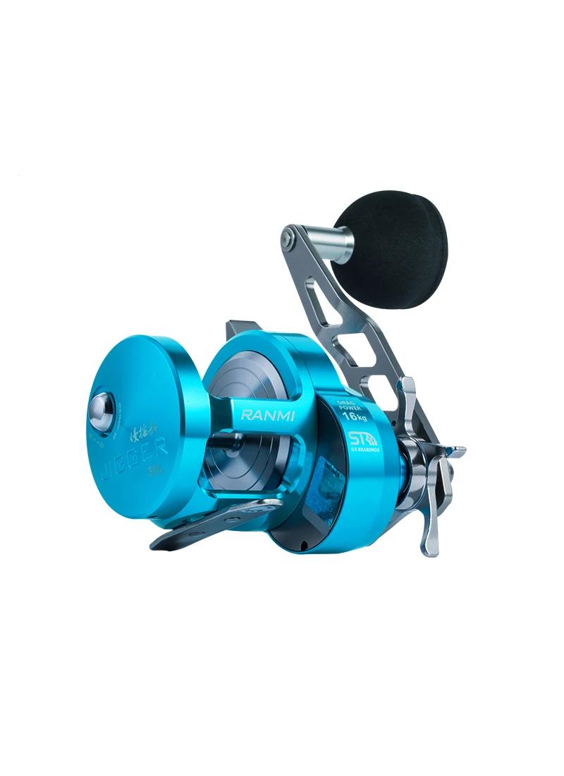 Moulinet de pêche RANMI JIGGER A500, tambour à roue lente, moulinet de jigging lent, frein max 16 kg