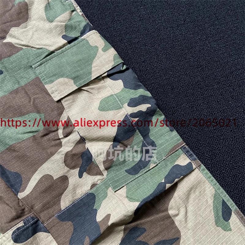 CamSolomon-Short camo cargo pour hommes et femmes, vêtement de travail, surdimensionné, multi-poches