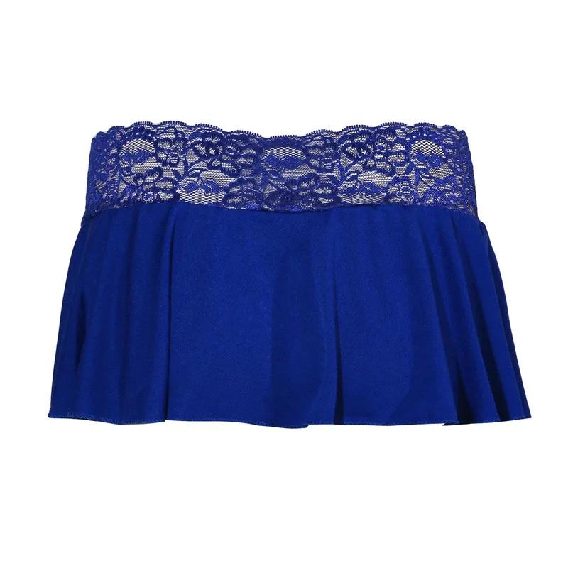 Mini jupes en dentelle pour femmes, couleur unie, jupe courte Sexy, Ultra courte, jupe de fête, nouv