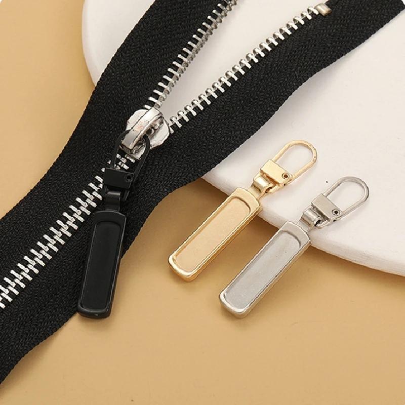 5 pièces couture bricolage détachable fermeture éclair tête fermeture éclair tirer pratique robuste