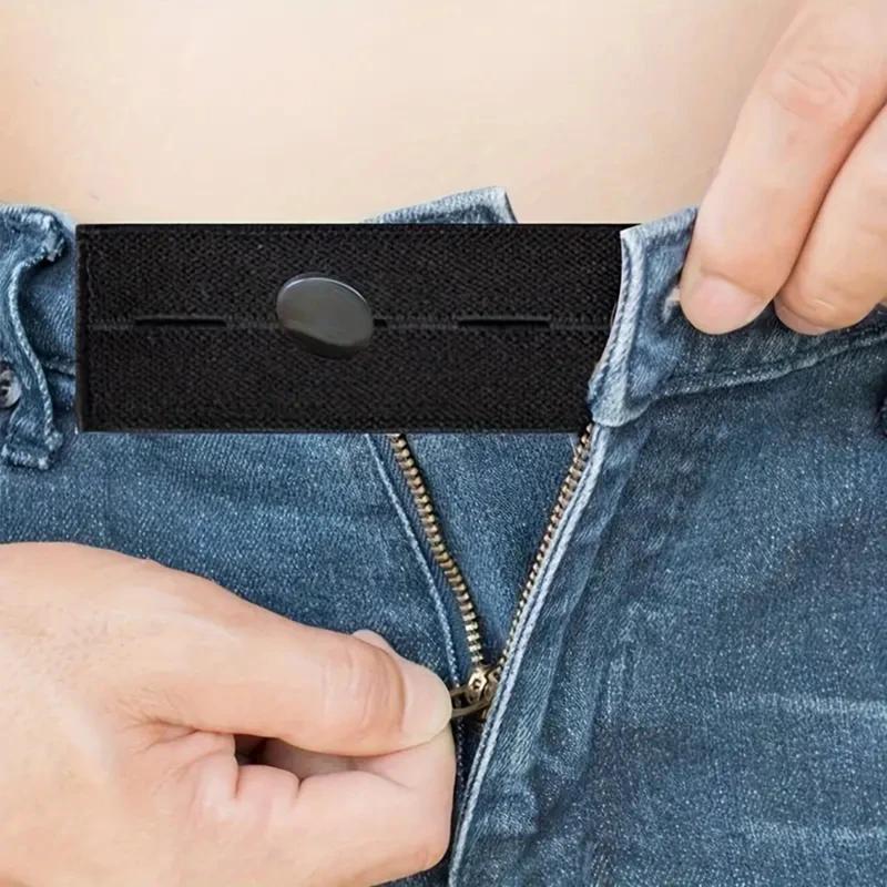 Extensions de taille élastiques réglables pour hommes et femmes, extenseurs de ceinture, bouton de p