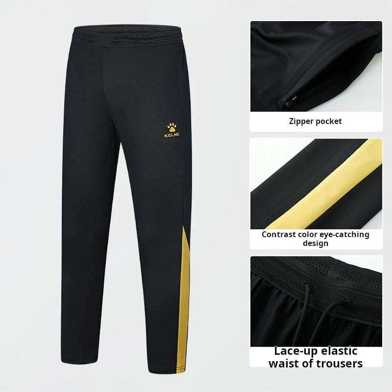 Kelme-Leggings d'entraînement de football, pantalon de sport élastique respirant, pantalon de joggin
