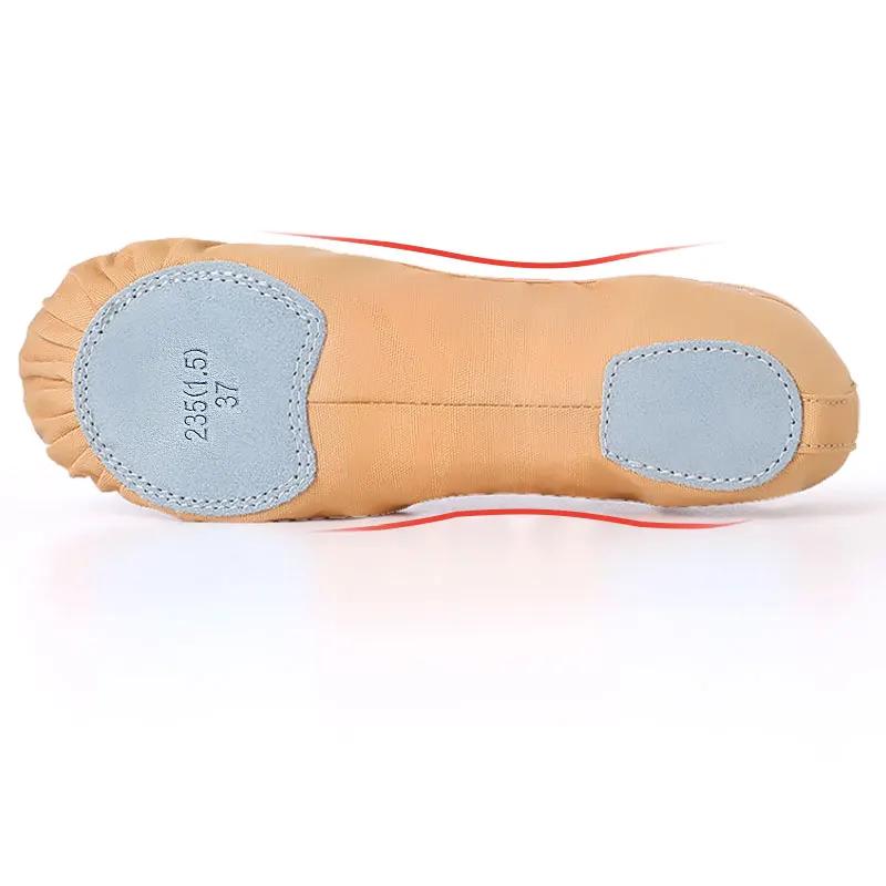 Chaussures de ballet en toile pour femmes - Ballerines plates souples antidérapantes