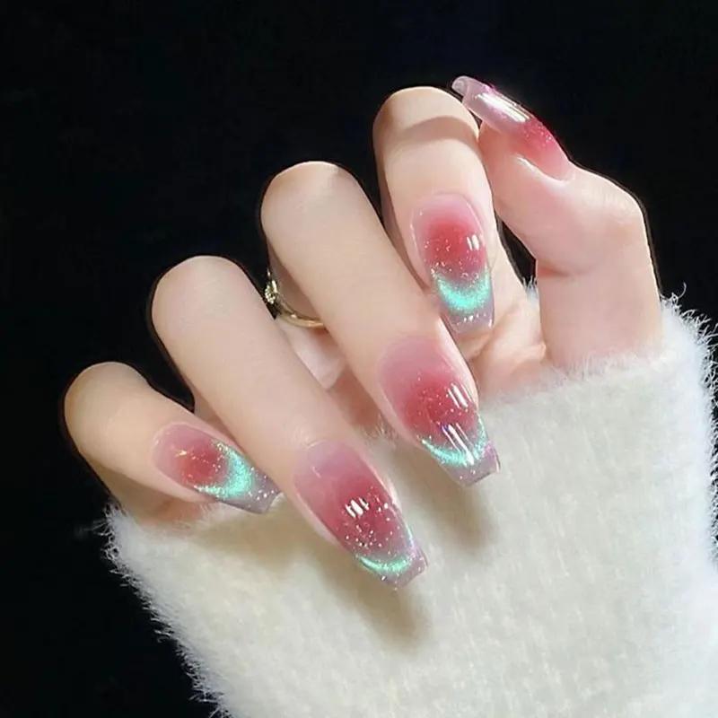 Aimant yeux de chat à bande épaisse Super forte, pour vernis à ongles Gel, effet de bande de ligne 3
