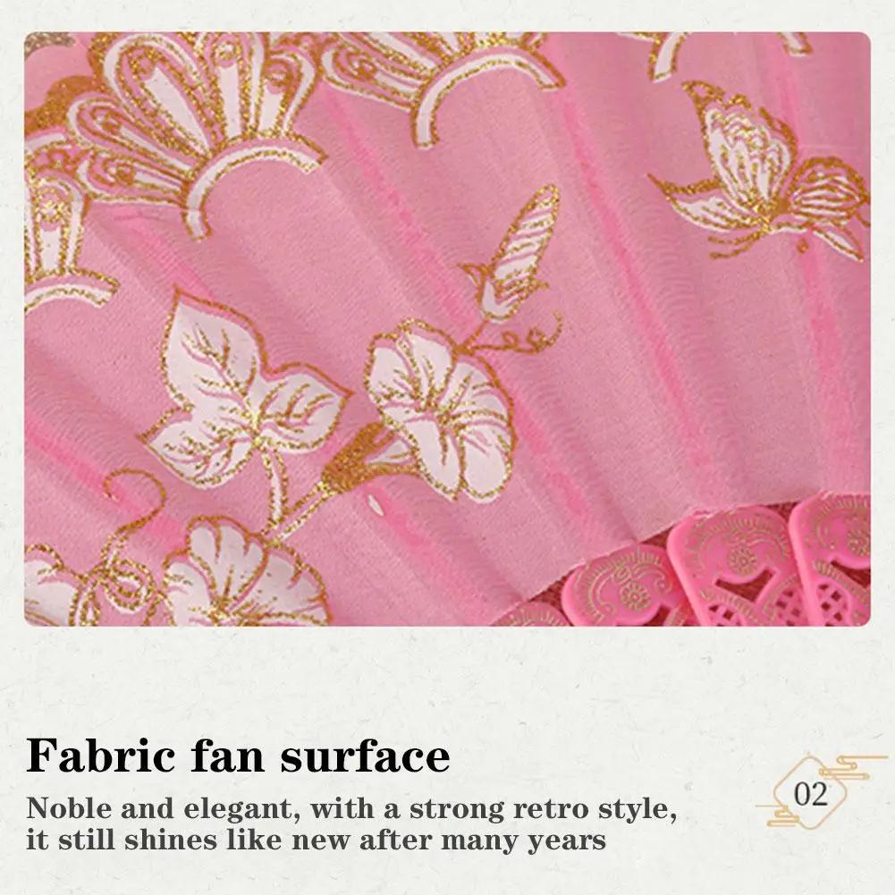 Éventail pliant de luxe chinois, éventail de mariée, accessoires de danse, éventails rétro floraux à