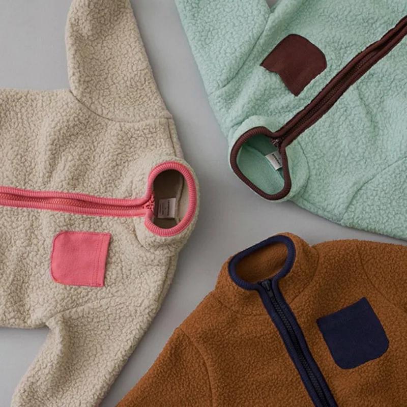 MILANCEL Combinaison pour nouveau-né printemps-automne, combinaison chaude en molleton d'agneau pour