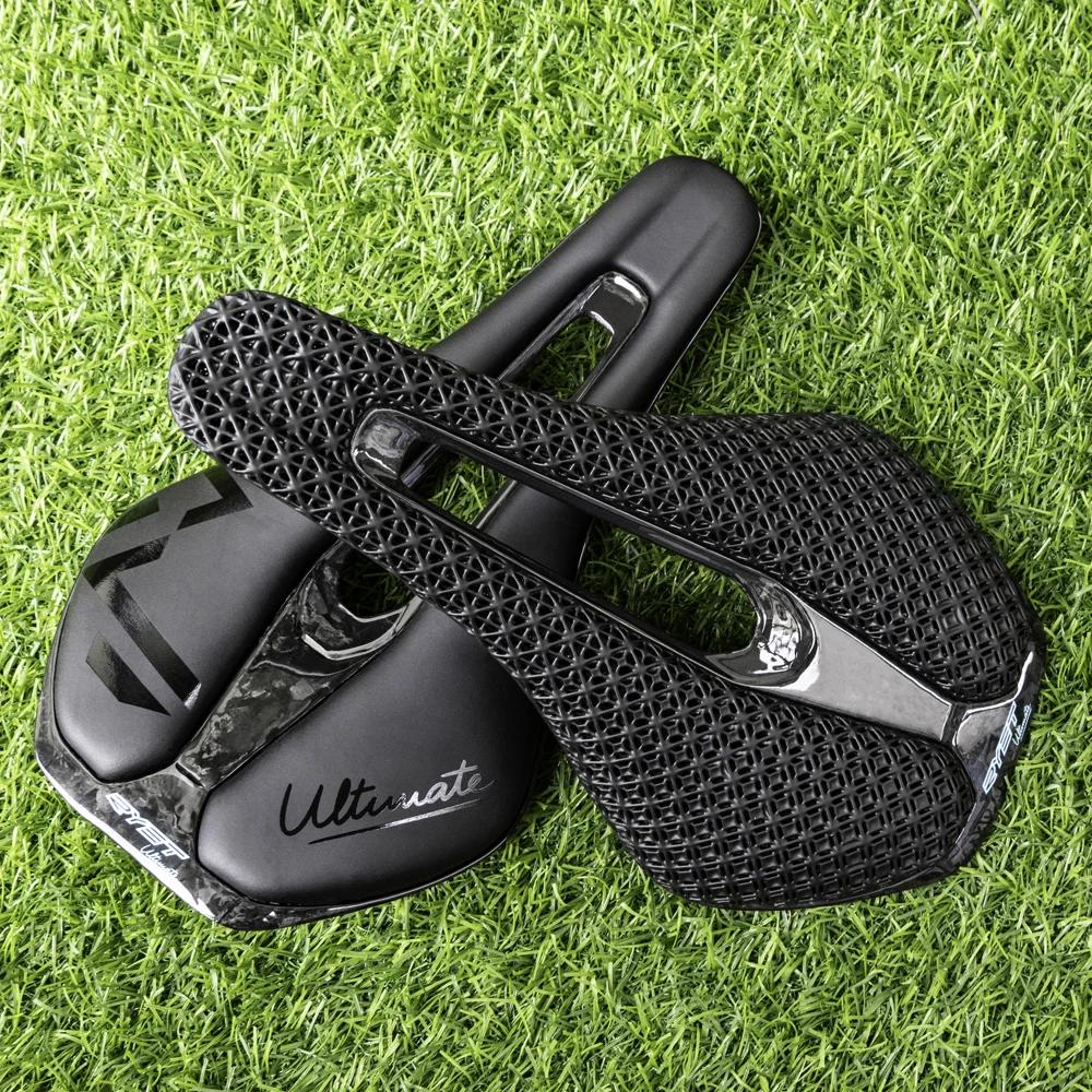 RYET-Selle de vélo imprimée en 3D ultralégère en carbone pour VTT, siège de route en gravier, pièces