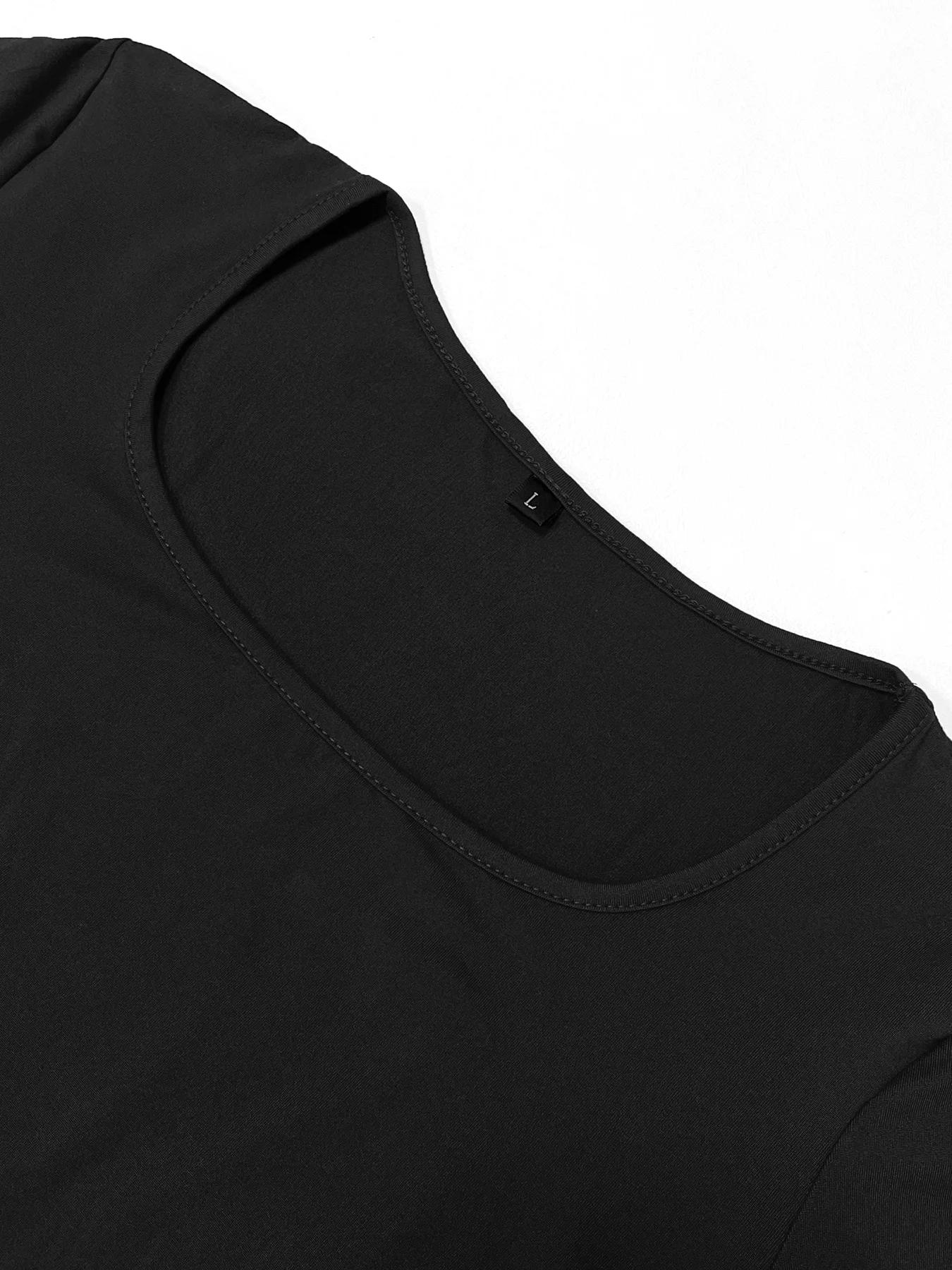 Robe moulante à manches longues pour femmes, robe longue Chic basique minimaliste décontractée à la