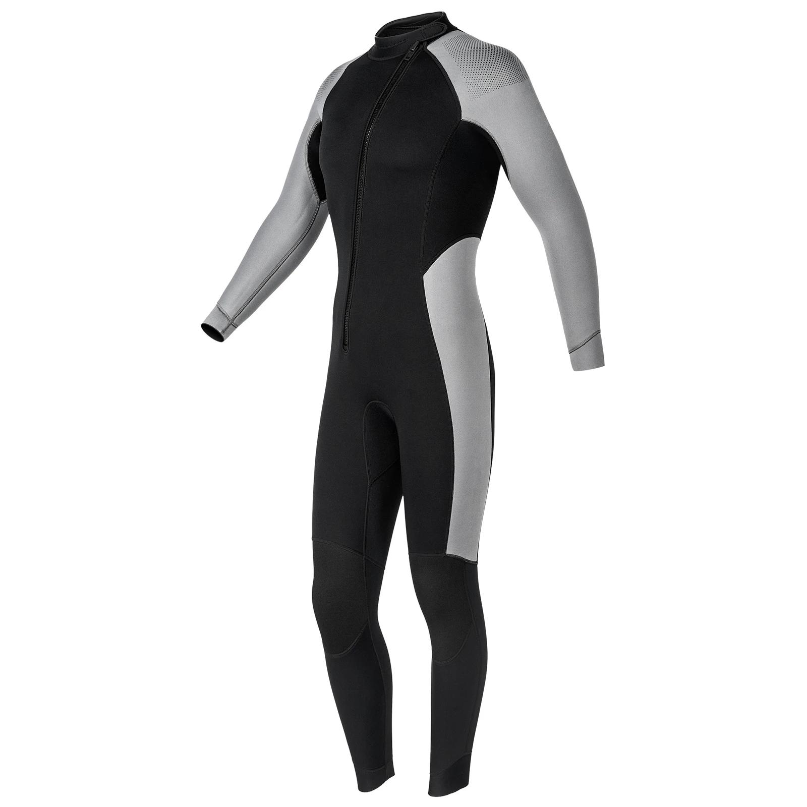 Combinaison Thermique Néoprène Homme 3mm - Manches Longues pour Surf Plongée et Natation