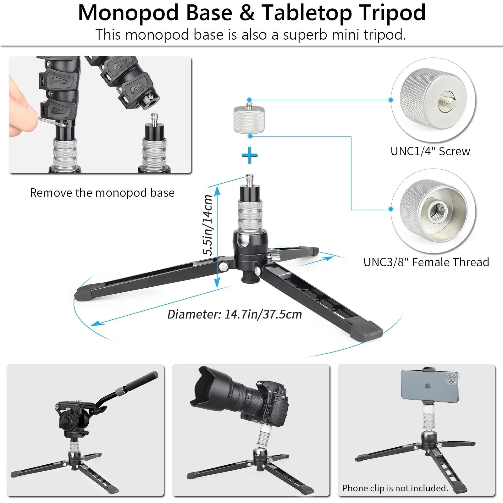 Trépied pour appareil photo reflex numérique professionnel, monopode, 360, panoramique, tête des Émi