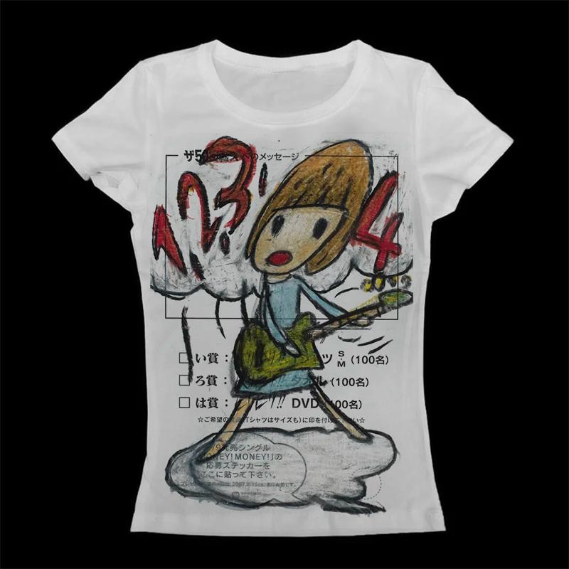 Y2K coréen populaire vêtements Emo été bébé T-shirt Streetwear gothique Harajuku graphique esthétiqu