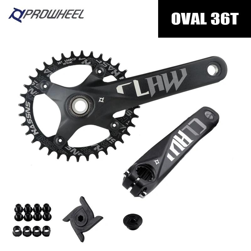 Prowheel-Pédalier Hollowtech VTT, Manivelle commencerBCD, 170mm, 175mm, Vélo Intégré, 32 T, 34 T, 36