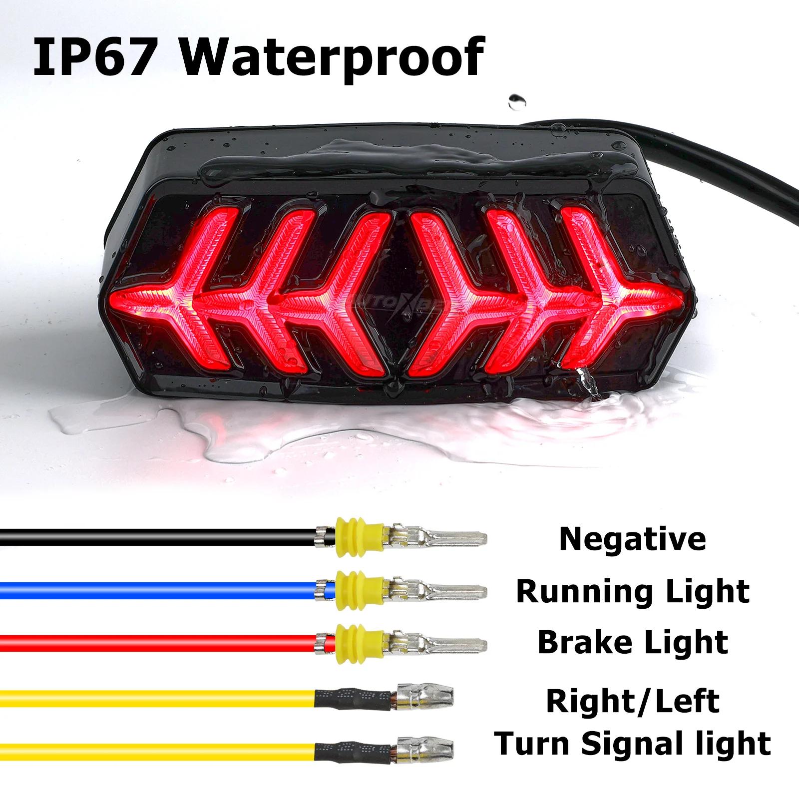 Feu stop arrière LED fumé, clignotant séquentiel intégré pour Honda GROM MSX125 CB650F CB650F CTXN70