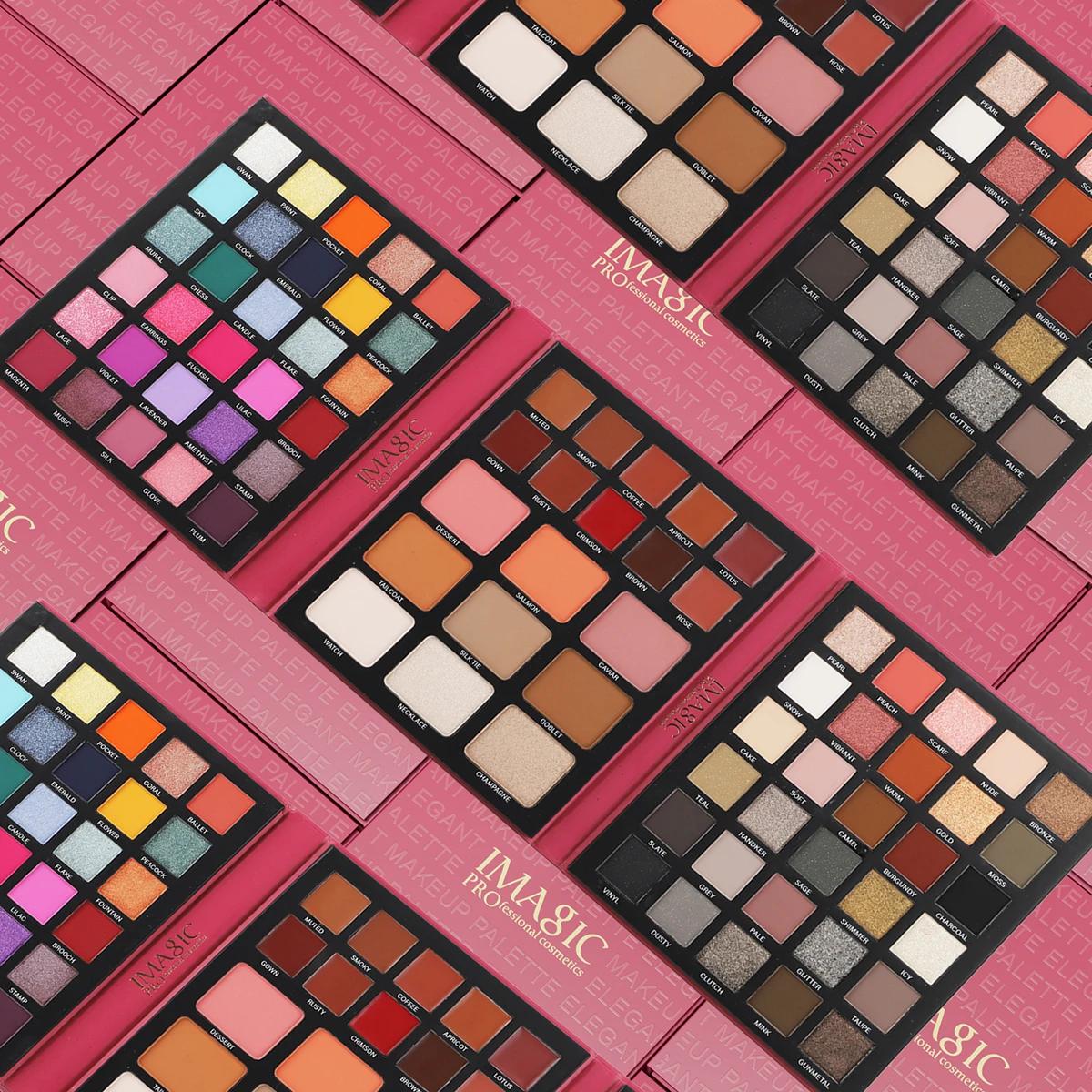 IMAGIC Palette de fards à paupières 5 en 1, 79 couleurs, non vol, longue durée, imperméable, EY-370
