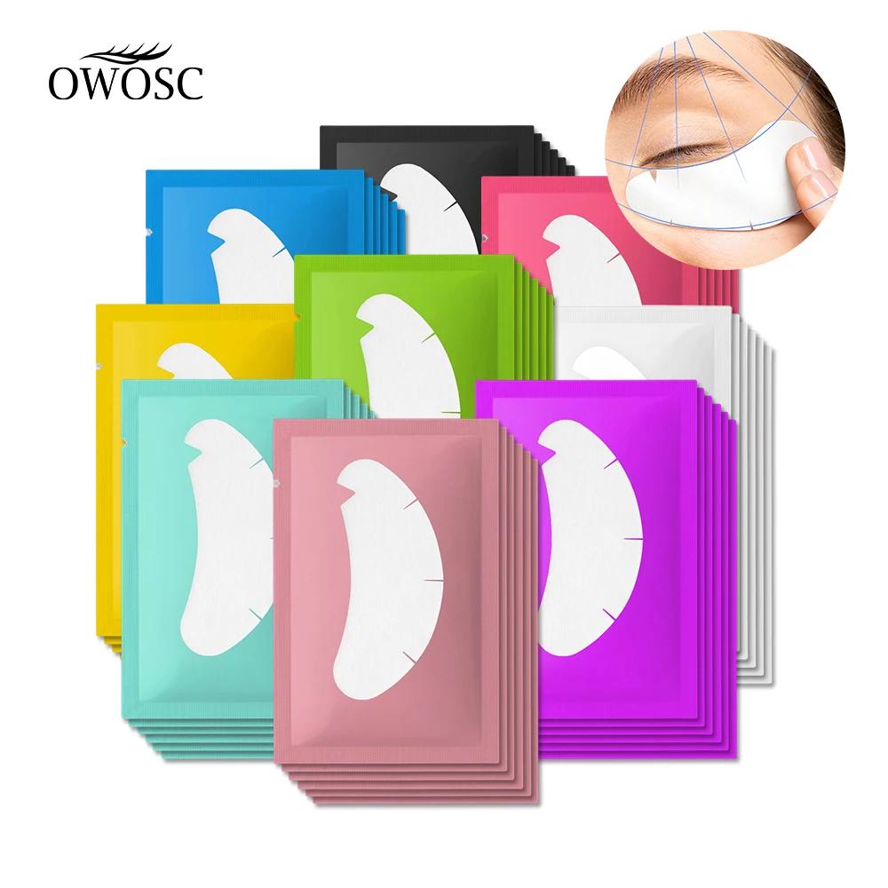 OWOSC 100 pièces patchs de cils en forme de V patchs pour les yeux en Gel Hydrogel vente en gros Ext