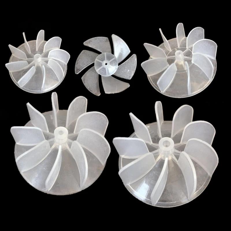 Mini lame de ventilateur en plastique de petite puissance, 4/6 feuilles, moteur de sèche-cheveux, cu