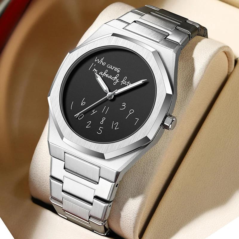 Mode luxueux exquis élégant montre pour hommes classique affaires décontracté arabe numérique bande