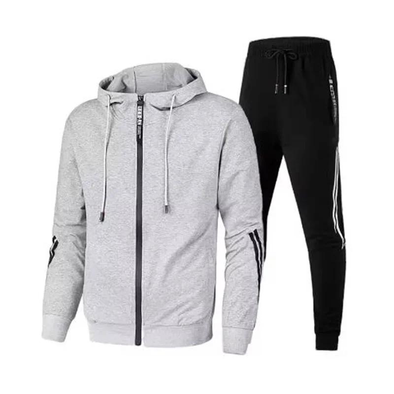 Ensemble pour hommes pull sweat à capuche survêtement à manches longues haute qualité sport costume