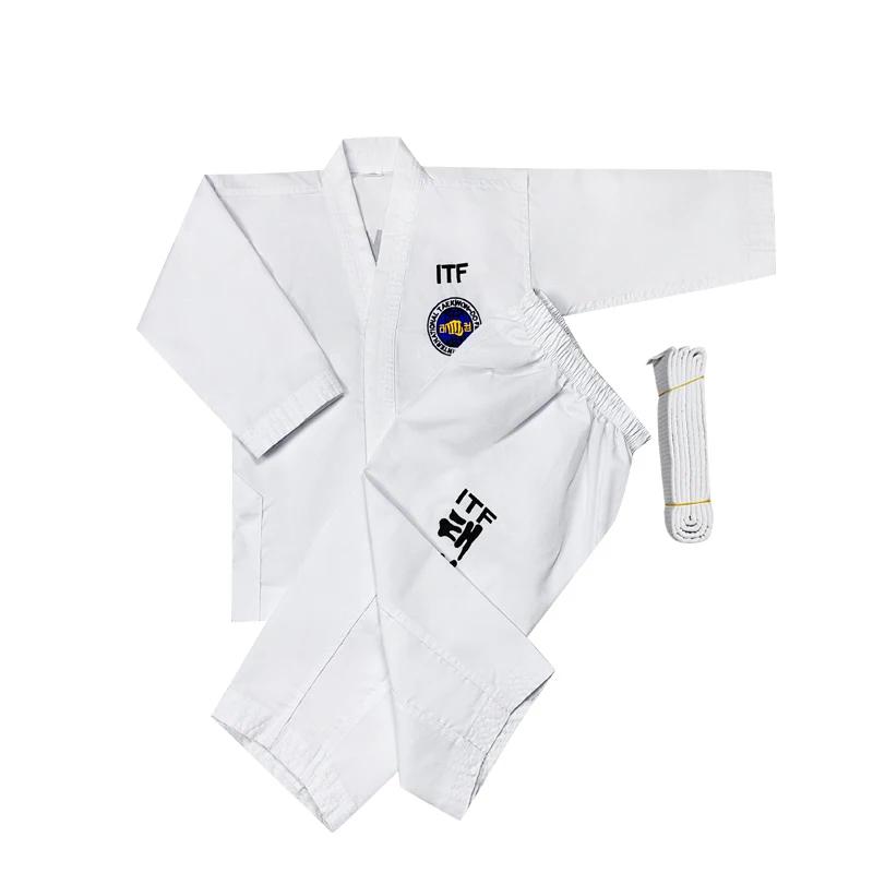 Uniforme professionnel de Taekwondo ITF, vêtements de karaté et de Judo, broderie entière, costume d