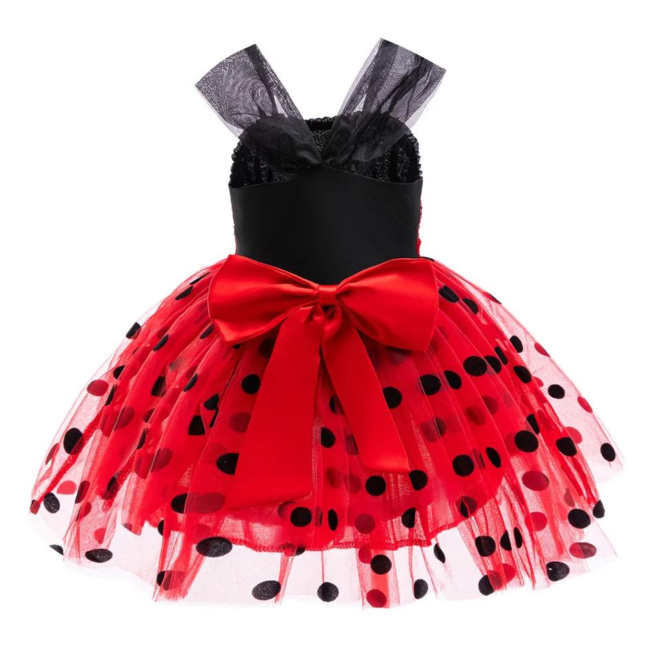 Costume de Cosplay coccinelle pour enfants, tenue d'halloween Marinette, fête fantaisie de noël pour