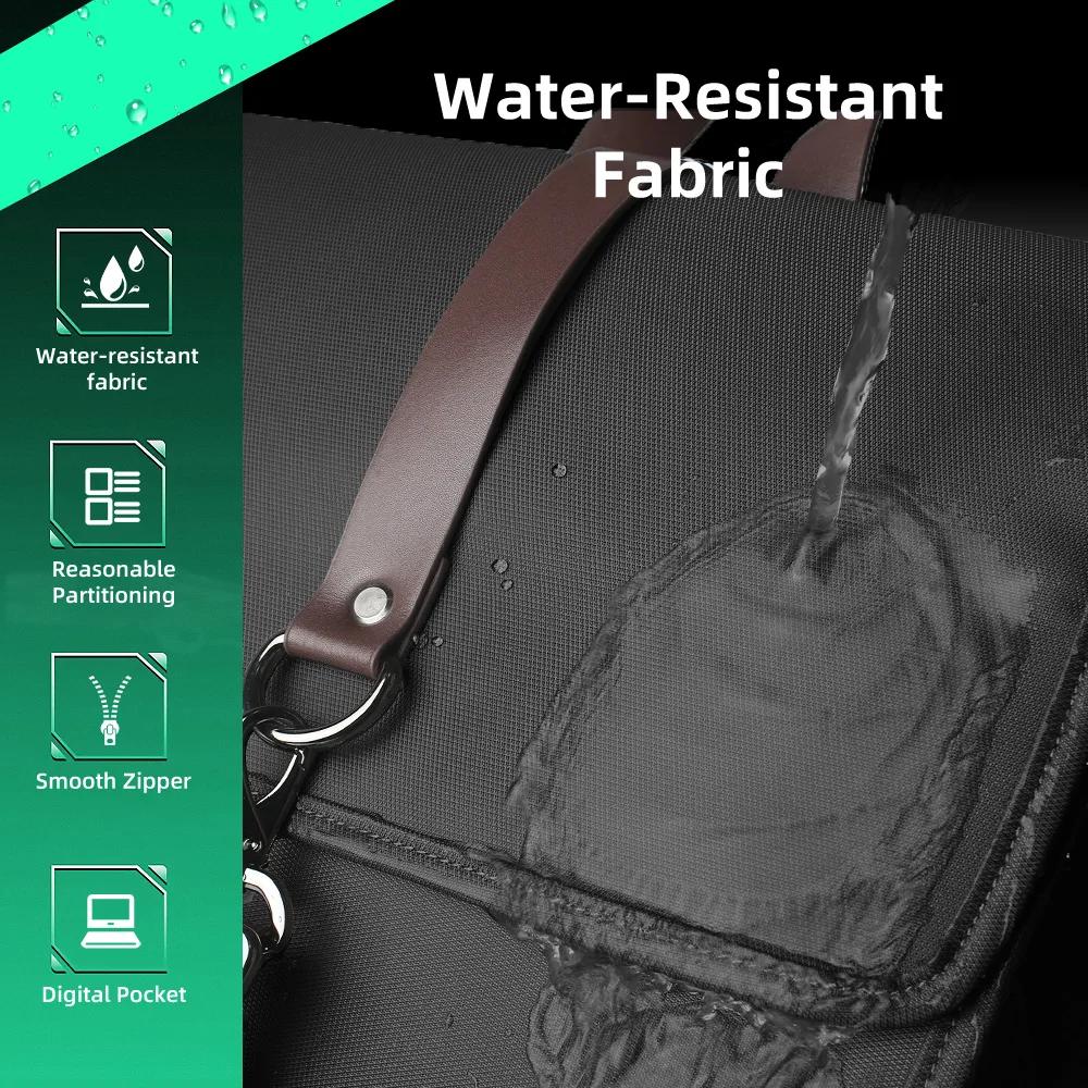 HK classique affaires sac à dos pour hommes décontracté 15.6 pouces pochette d'ordinateur avec USB é