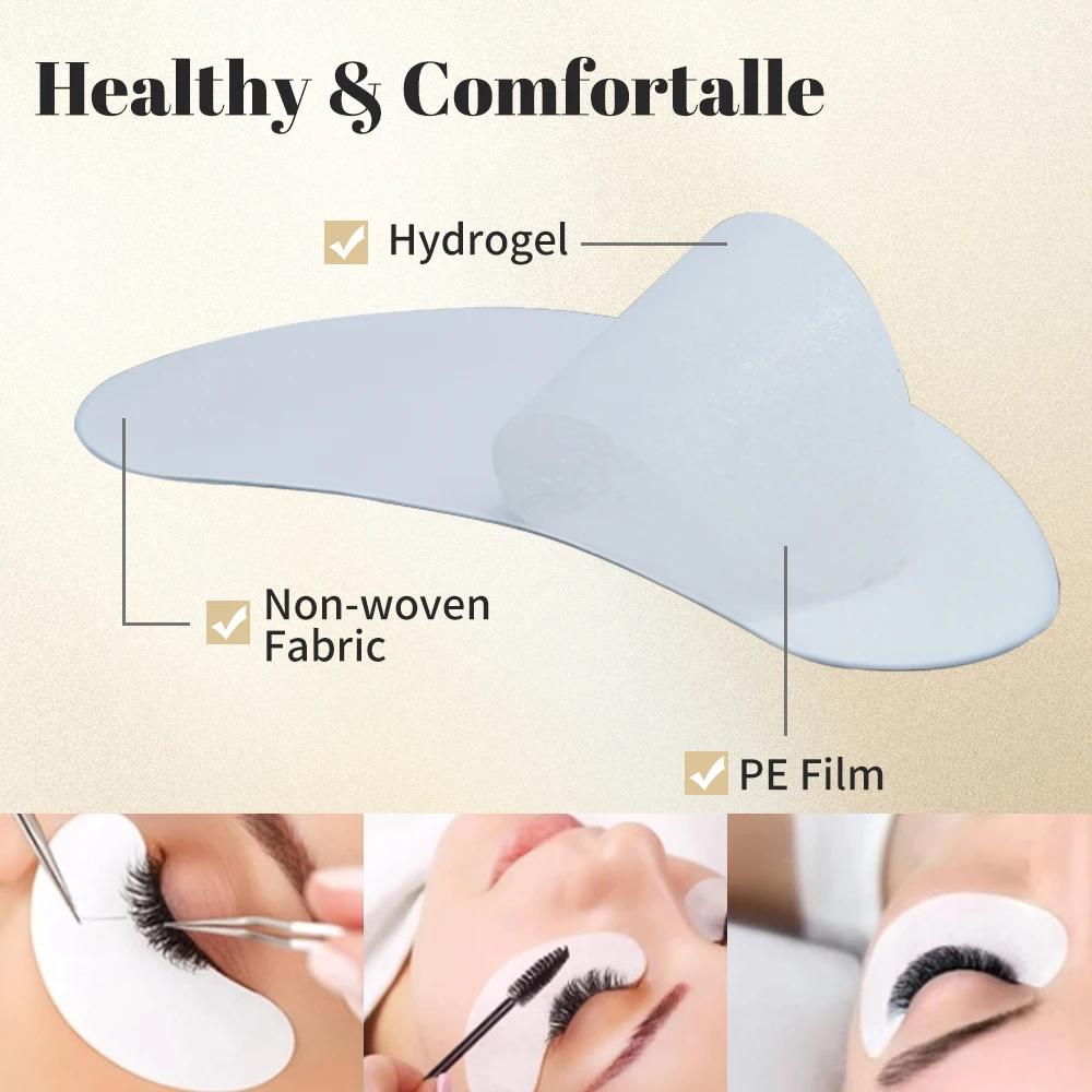 200/400 paires patchs Hydrogel Patch d'extension de cils Patch de cils fournitures d'extension de ci