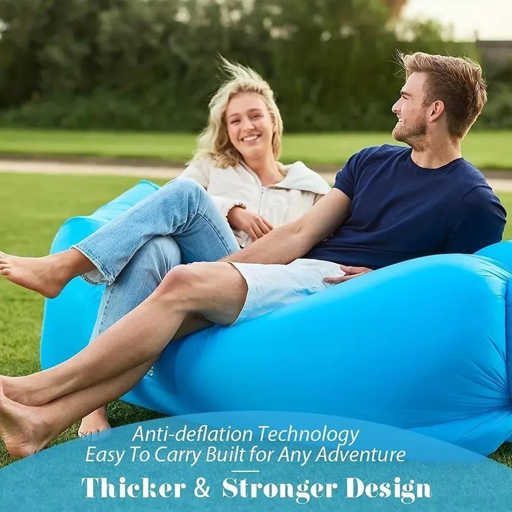 Nouveau canapé gonflable de Camping pliant paresseux chaise longue gonflable extérieure Portable mob