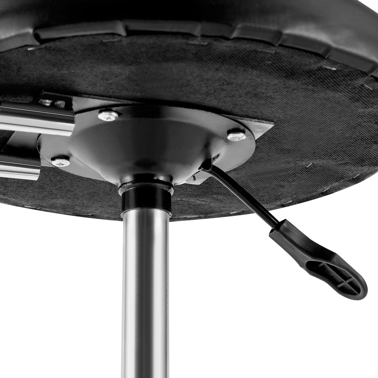 Banc rond réglable pour atelier, chaise hydraulique, bar, garage, recommandé, dossier et repose-pied
