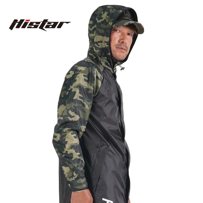 HISTAR-Imperméable de pêche de type long, imperméable et léger, matériau de gril Oxford, tissu TPU s