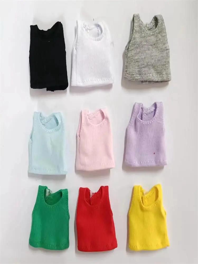 Nouveau gilet de poupée de couleur unie, vêtements T-shirt pour ob11, obitsu11, Molly, 1/12bjd, vête