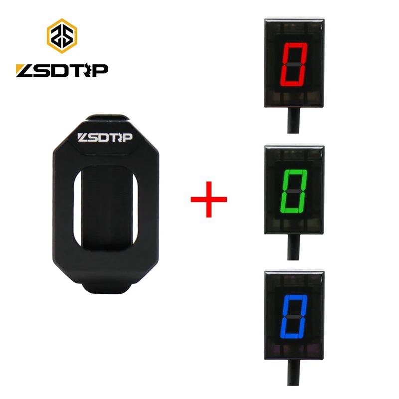 ZSDTRP 6 vitesses universel moto indicateur de vitesse numérique affichage LED levier de changement