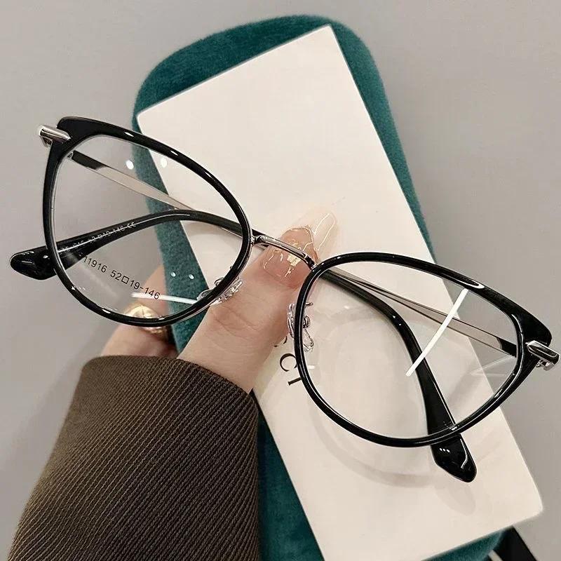 Lunettes de myopie photochromiques pour femmes, œil de chat, lunettes de soleil de vision de près, p