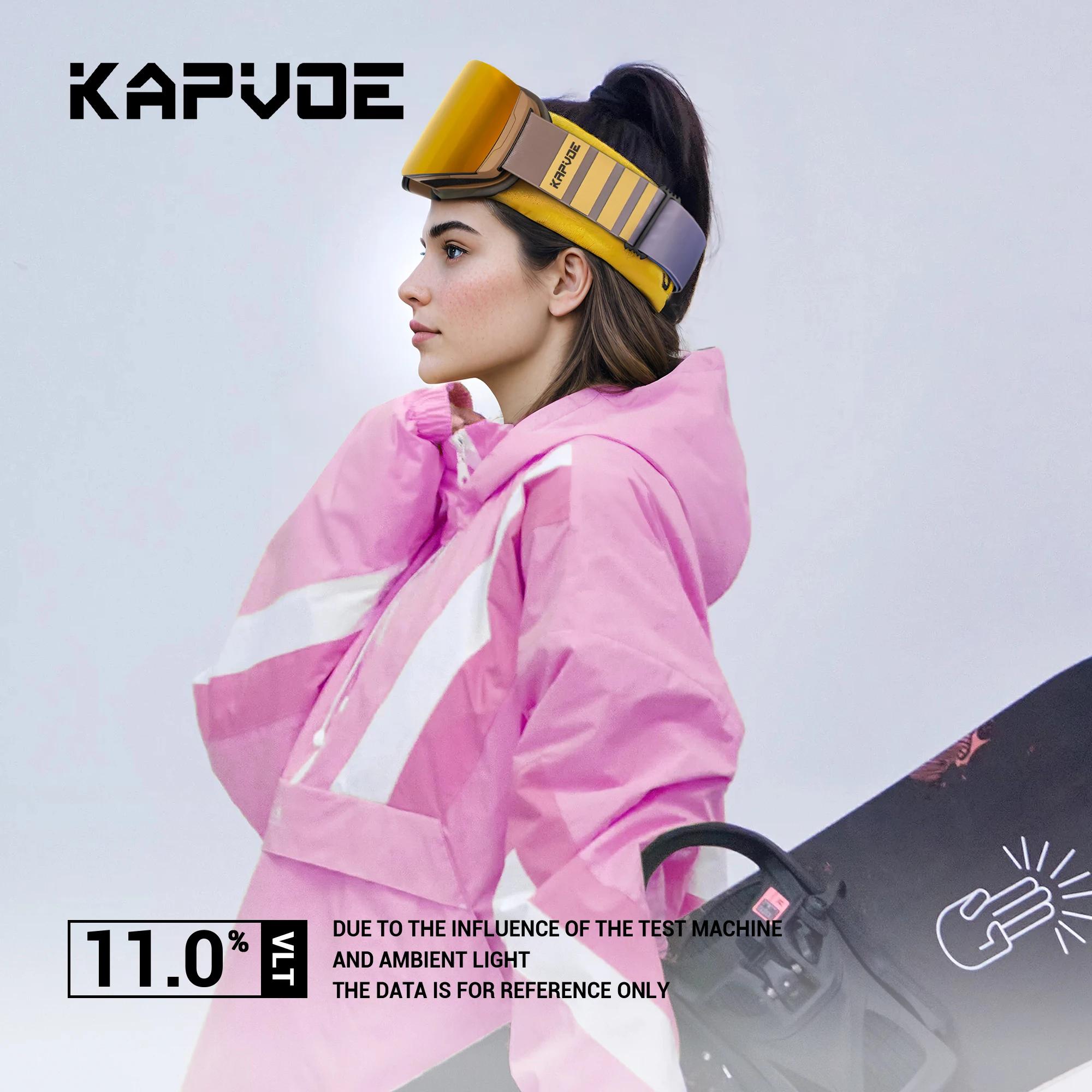 KAPVOE lunettes de Ski en plein air hommes lunettes de Snowboard femmes hiver neige lunettes de sole