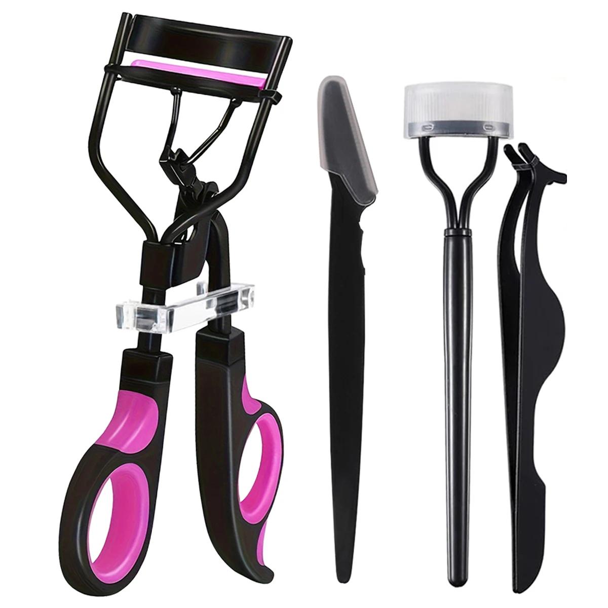 Ensemble de bigoudi de cils pour femmes, pince à cils, coussinets de rechange, sourcils, faux cils,